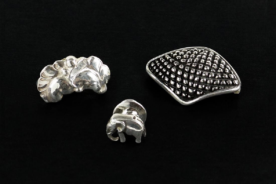 Three Georg Jensen Sterling Silver Pins. (1 of 1)