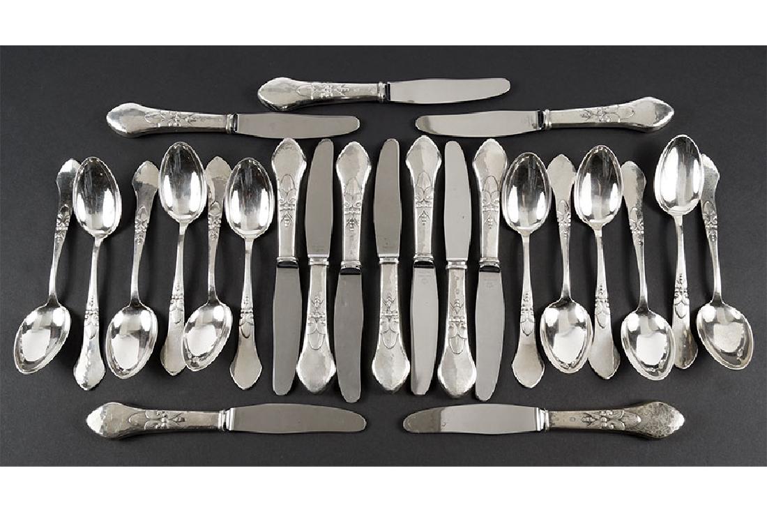 A Danish Sterling Silver Partial Flatware Service. (1 of 1)