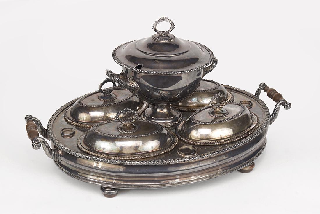 An American Silverplate Serving Tray. (1 of 1)