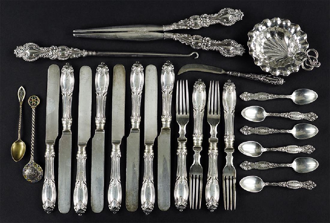 An English Silver Partial Vanity Set. (1 of 1)