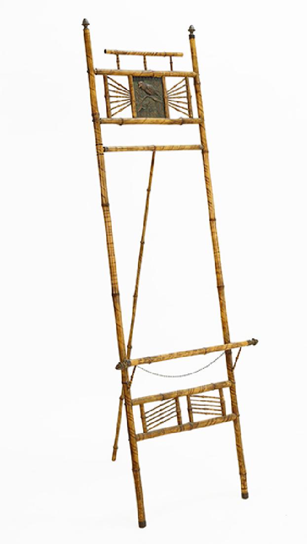 A Victorian Bamboo Easel. (1 of 1)