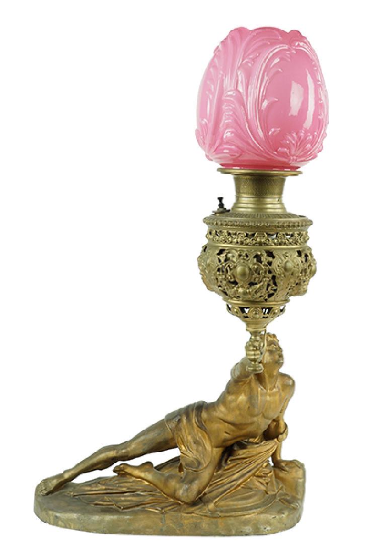 A Bradley & Hubbard 'Soldat Spartiate' Table Lamp After (1 of 1)
