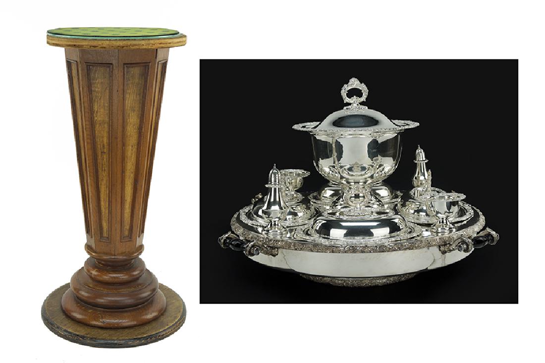 A Silverplate Lazy Susan. (1 of 3)