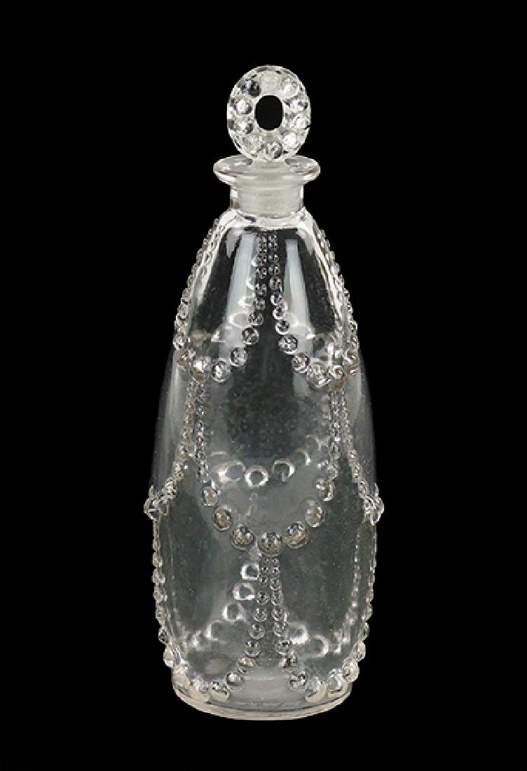 An R. Lalique Glass 'Palerme' Perfume Bottle. (1 of 1)