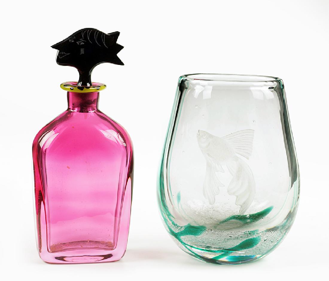 An Erika Lagerbielke for Orrefors Cranberry Glass (1 of 1)