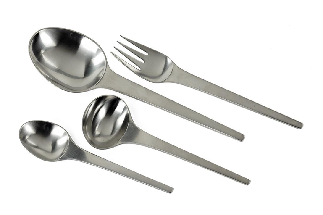 A Collection Of Georg Jensen Stainless Steel Flatware. (1 of 1)