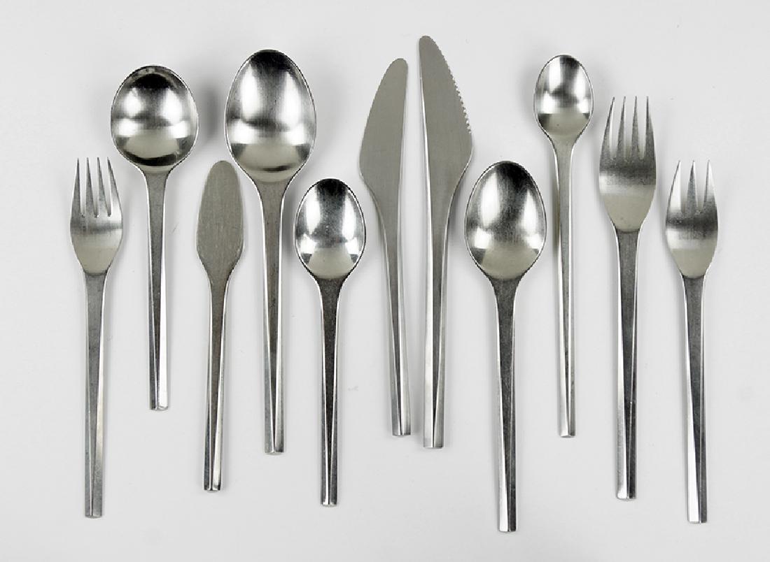 A Collection Of Georg Jensen Stainless Steel Flatware. (1 of 1)