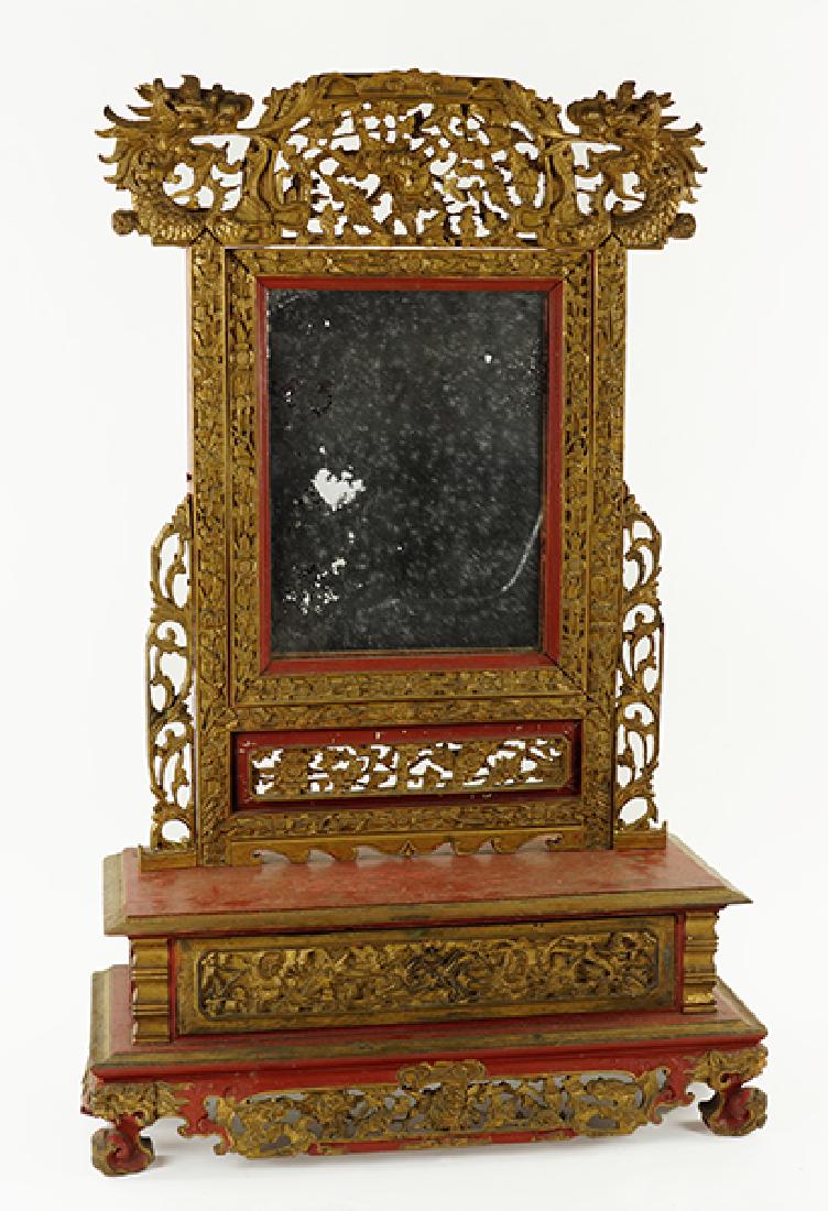 A Chinese 19th Century Carved and Lacquered Dressing (1 of 1)