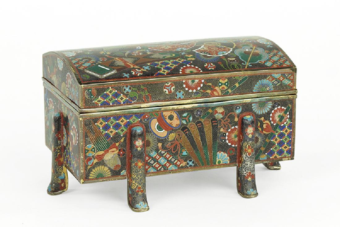 A Japanese Cloisonne Box. (1 of 13)