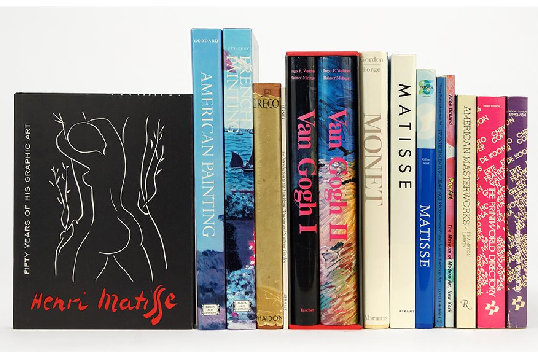 A Collection of Art and Reference Books.: A Collection of Art and Reference Books. Van Gogh, Matisse, Monet, prints, American painting and Impressionist painting