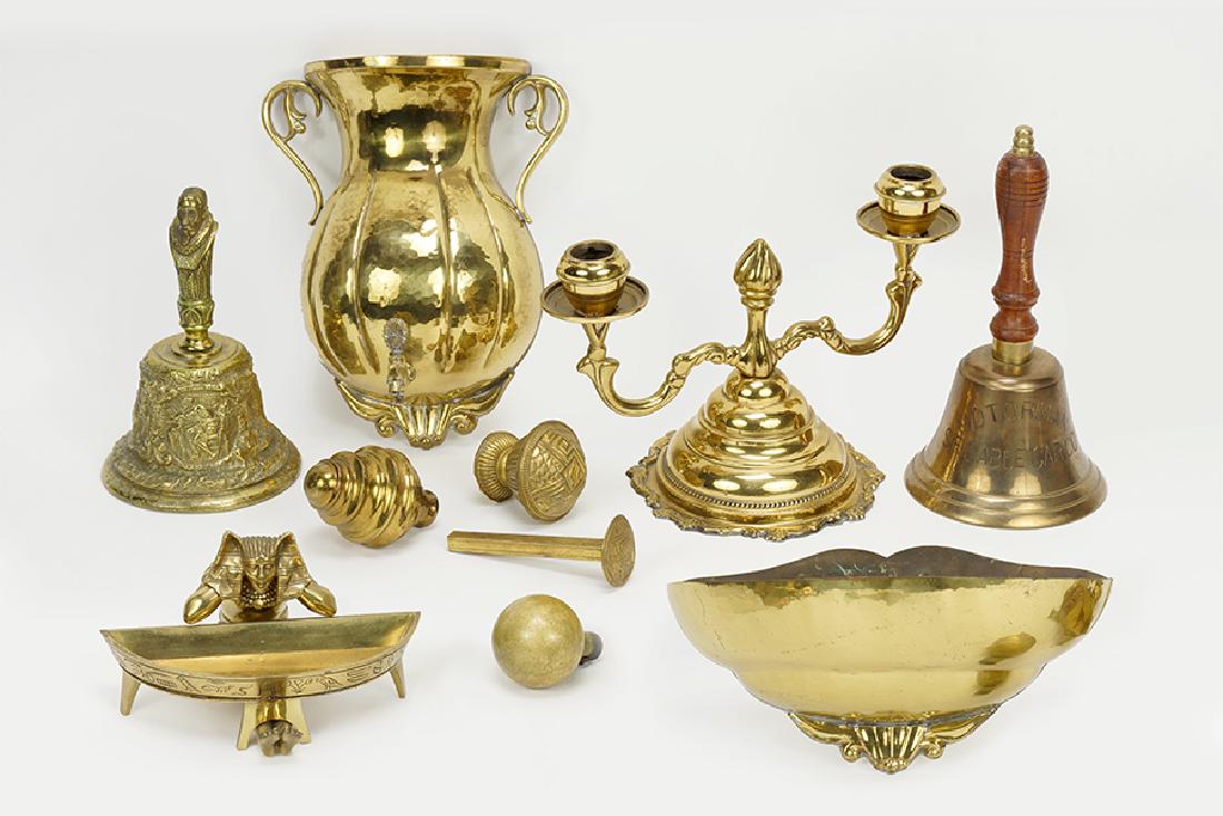 A Collection of Brass Decorative Items.
