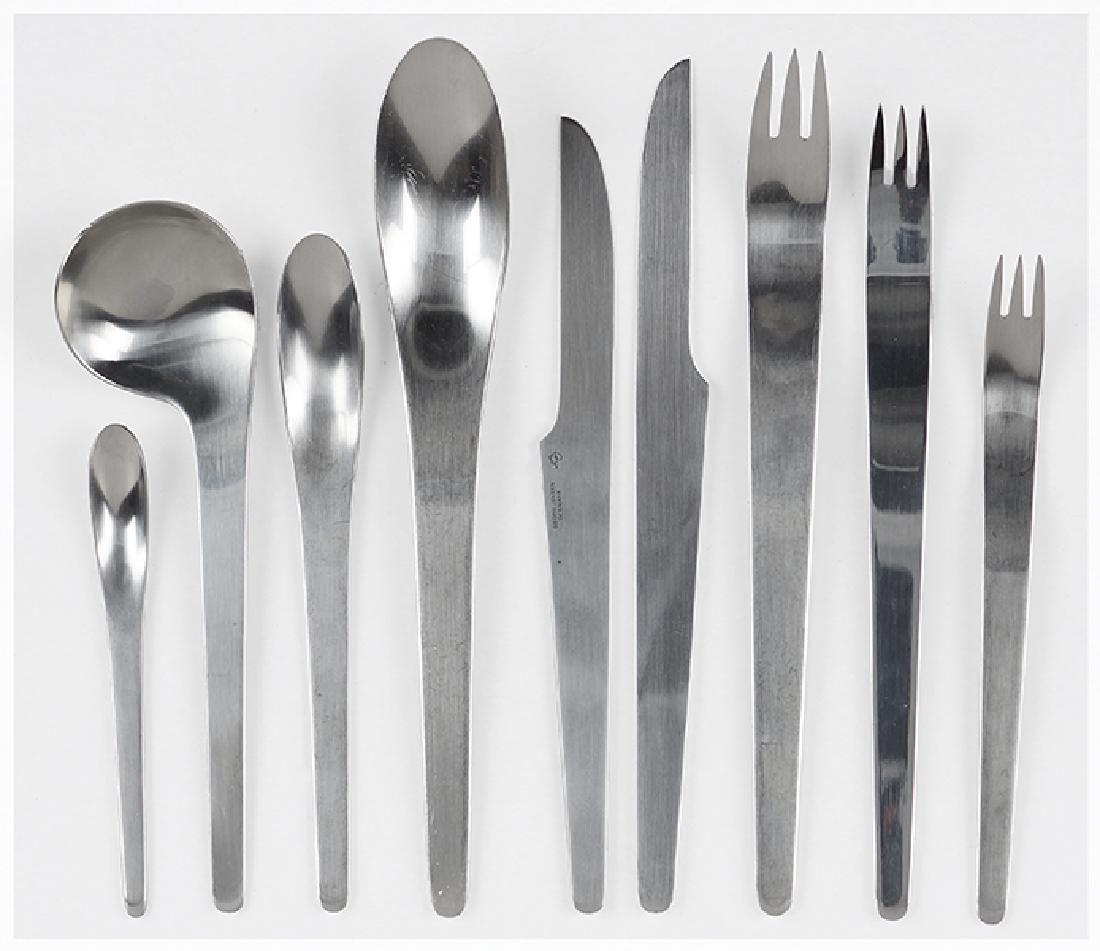A Collection Of Jensen Stainless Steel Flatware.