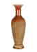 A Chinese Peach Bloom Glazed Amphora Vase with Stand.