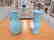 Two Chinese Clair de Lune Glazed Porcelain Vases. - 2