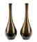 A Pair of Japanese Bronze Bottle Form Vases.