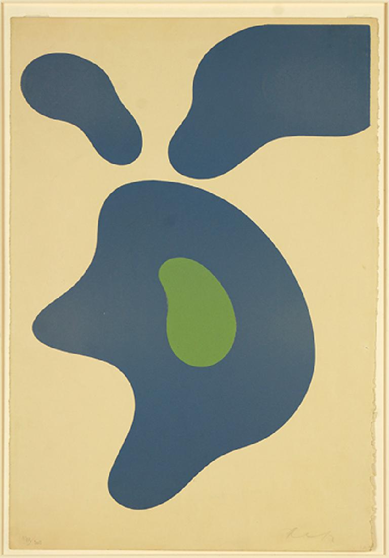 Hans (Jean) Arp (French, 1886-1966) Constellation.: Hans (Jean) Arp (French, 1886-1966) Constellation. Color lithograph dated to 1951, pencil signed lower right and numbered 174/200, unframed. Ref: Arntz 328 Sheet: 22" x 15"