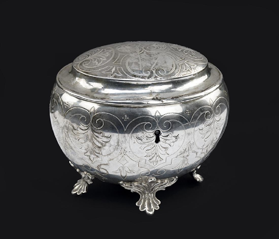 An Austrian Silver Tea Caddy. (1 of 4)