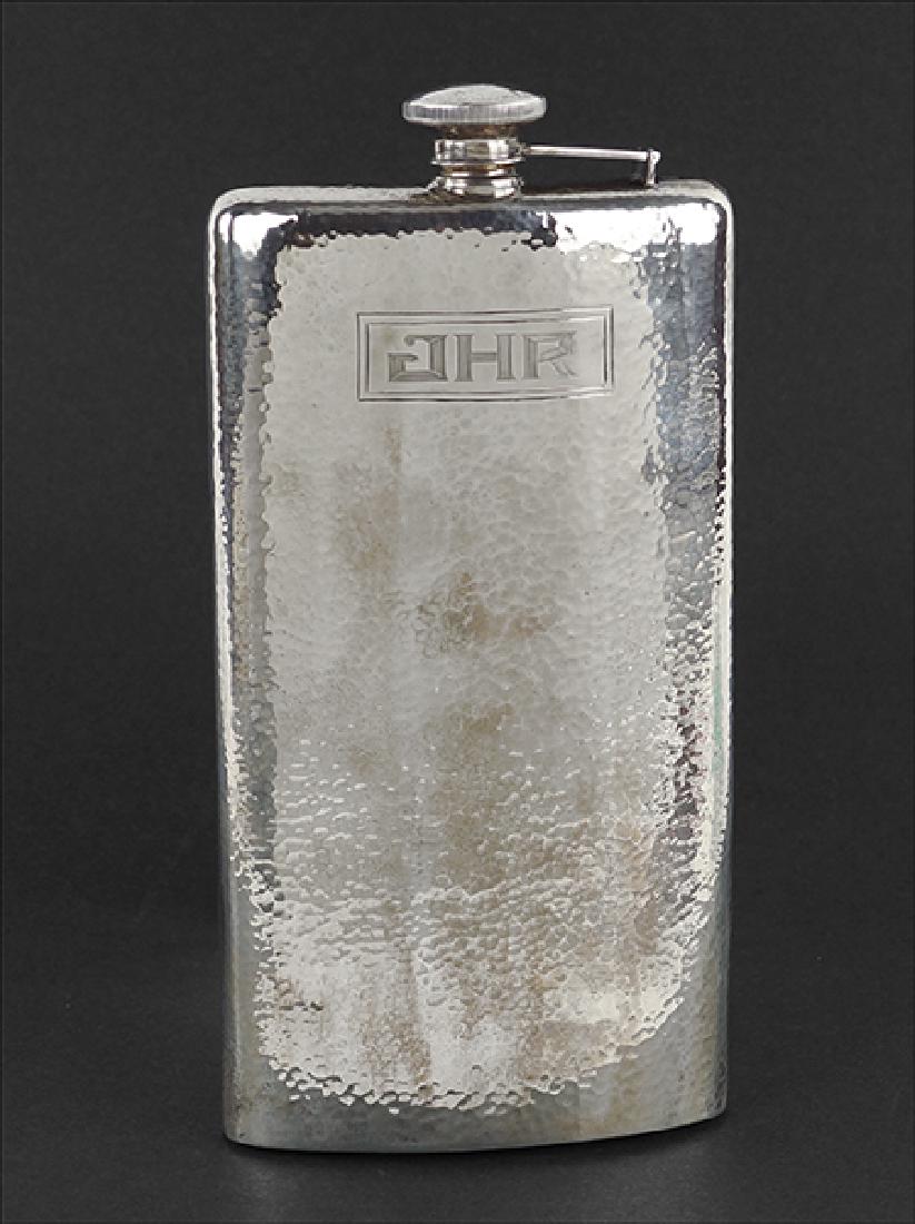 An American Sterling Silver Flask. (1 of 2)
