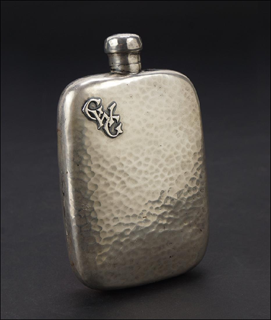 A Lebolt Sterling Silver Flask. (1 of 1)