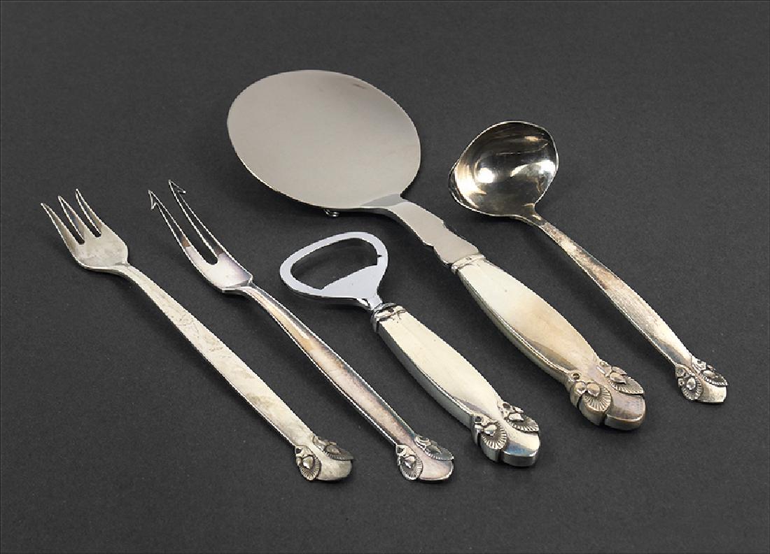 A Collection of Georg Jensen Sterling Silver Serving (1 of 1)