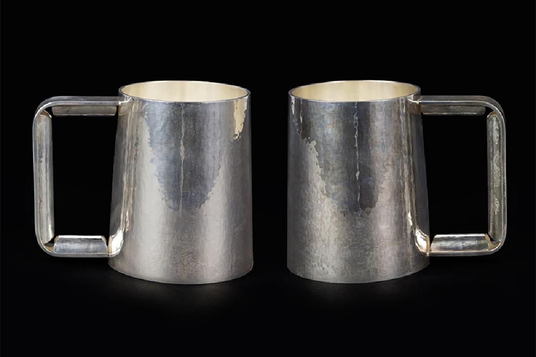 A Pair of Sterling Silver Mugs. (1 of 2)