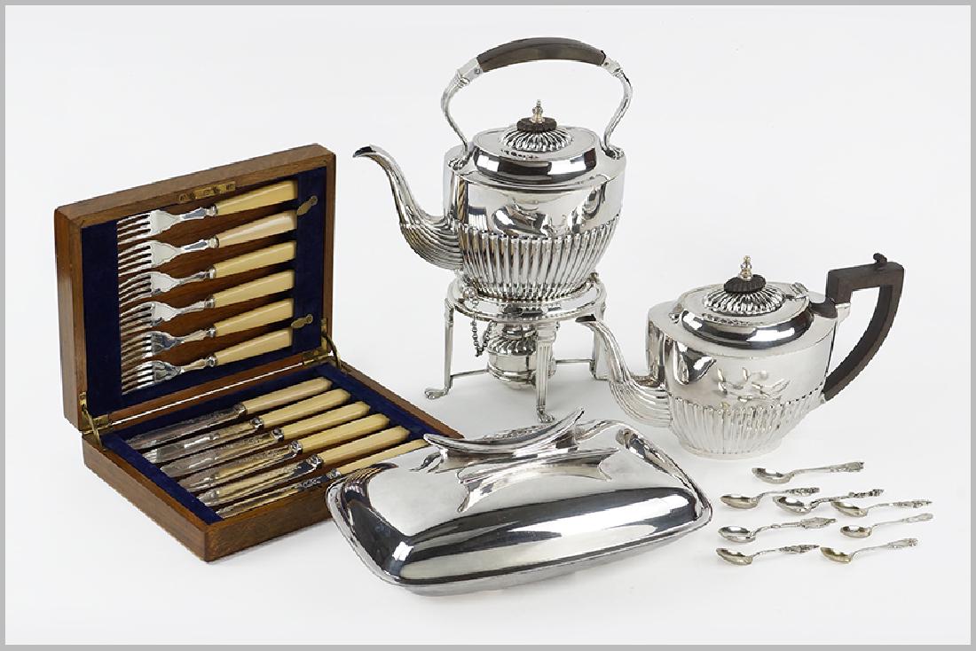 A Collection of Sterling Silver Demitasse Spoons. (1 of 1)