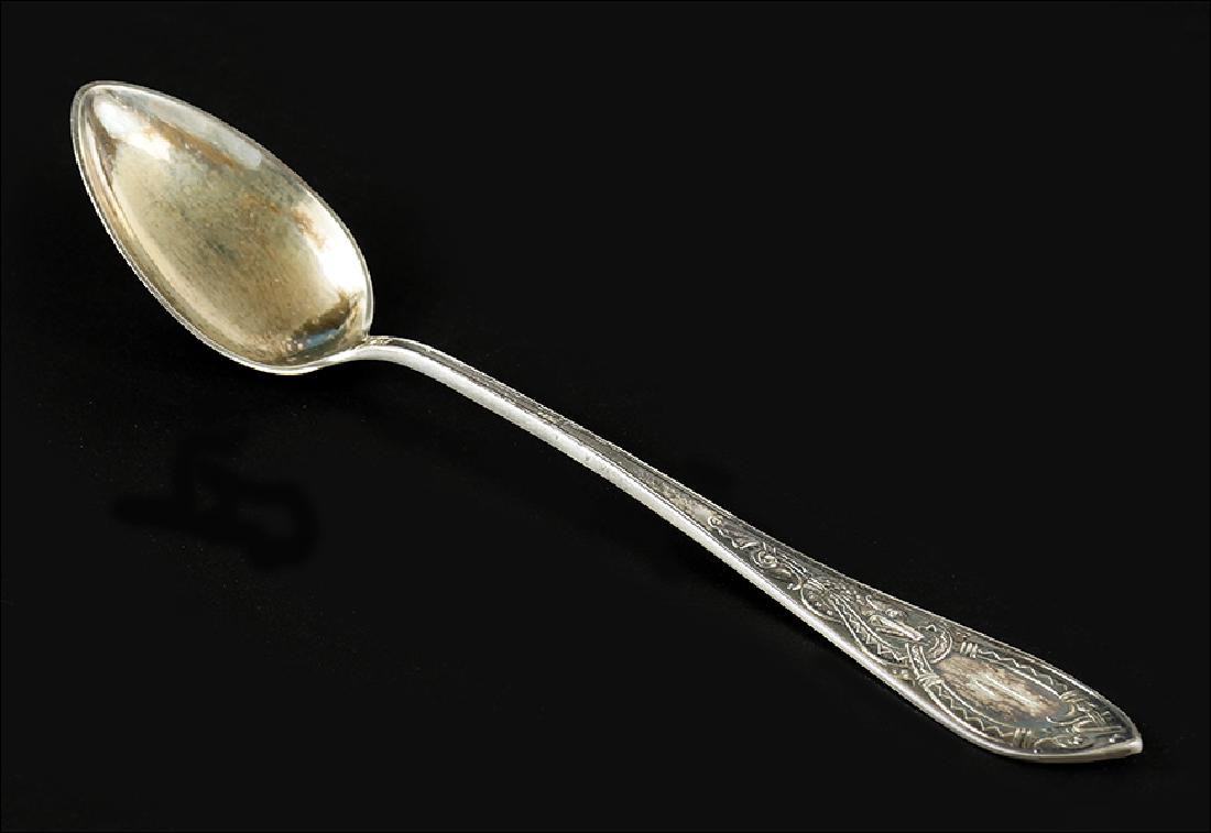 A Set of Twelve Norwegian .830 Silver Spoons. (1 of 1)