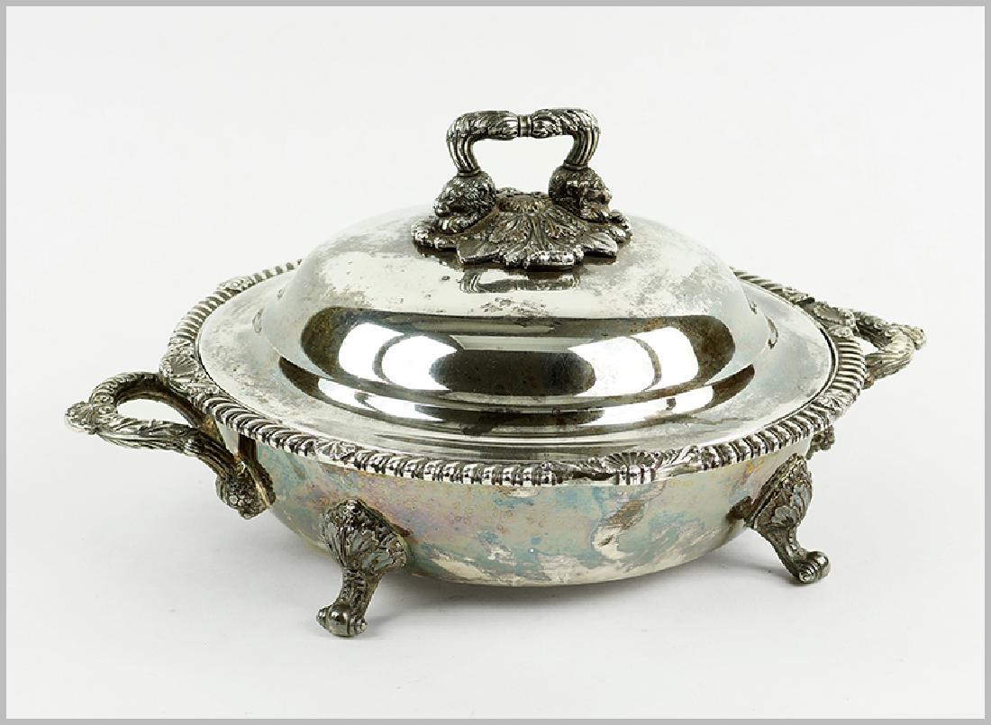 A Silverplate Warming Dish. (1 of 2)