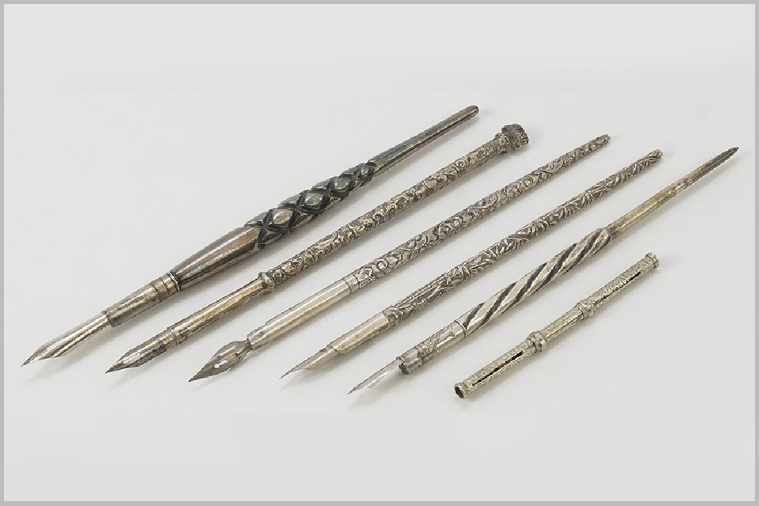 Two Sterling Silver Dip Pens. (1 of 1)