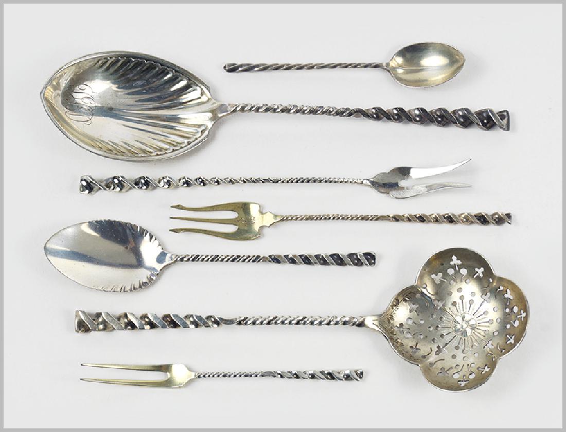 A Whiting Sterling Silver Partial Flatware Service. (1 of 1)