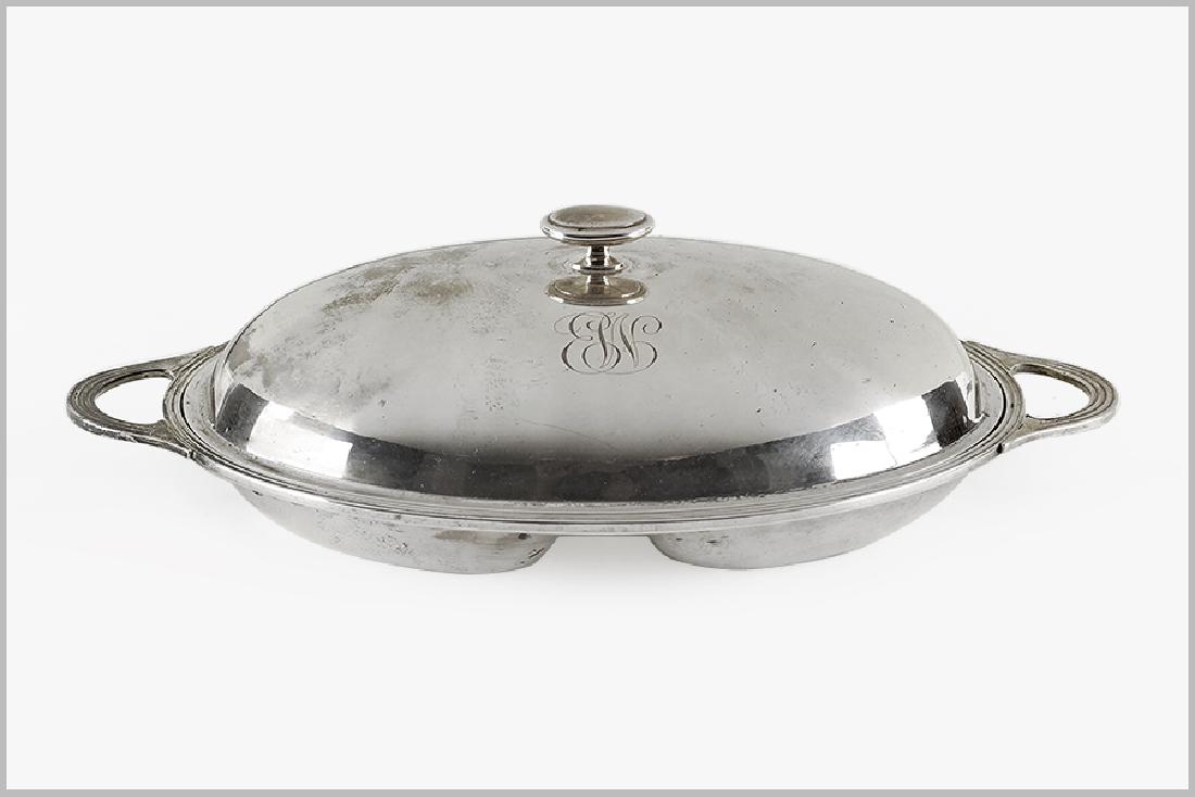 A Cartier Sterling Silver Covered Serving Dish. (1 of 1)