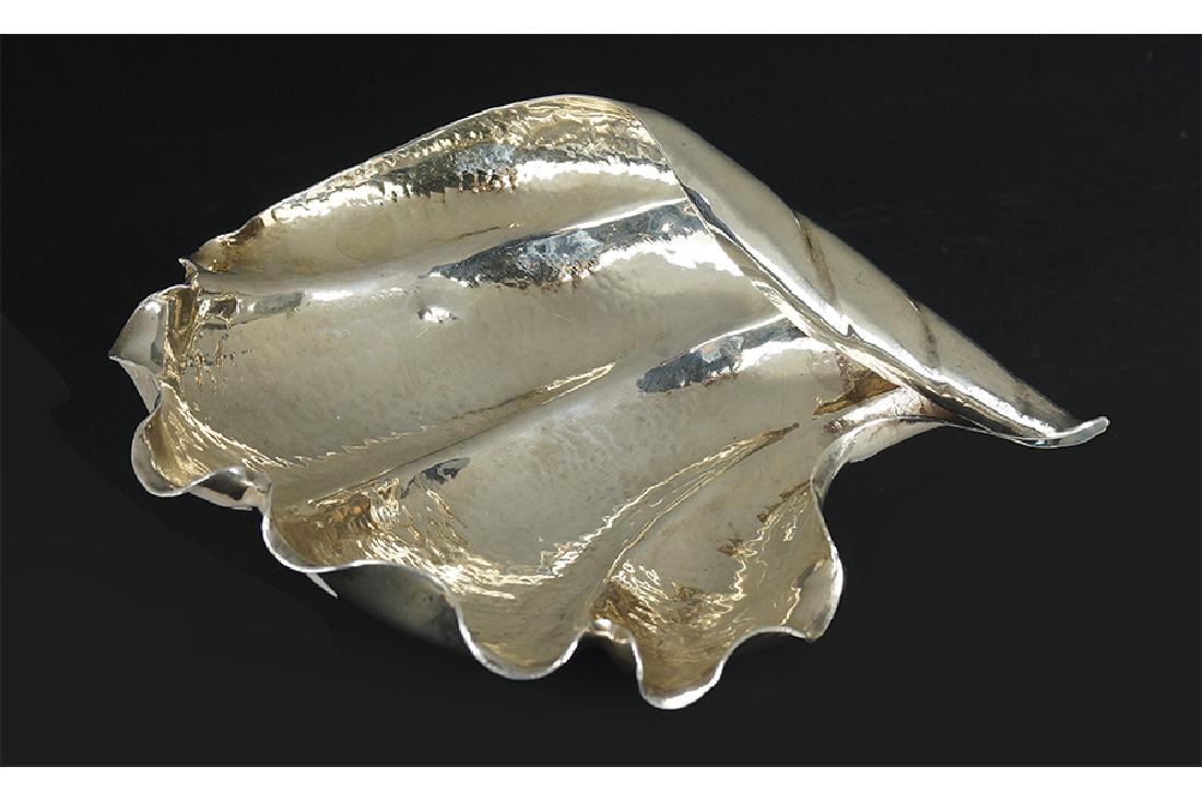 A Buccellati Silver Shell Dish. (1 of 2)
