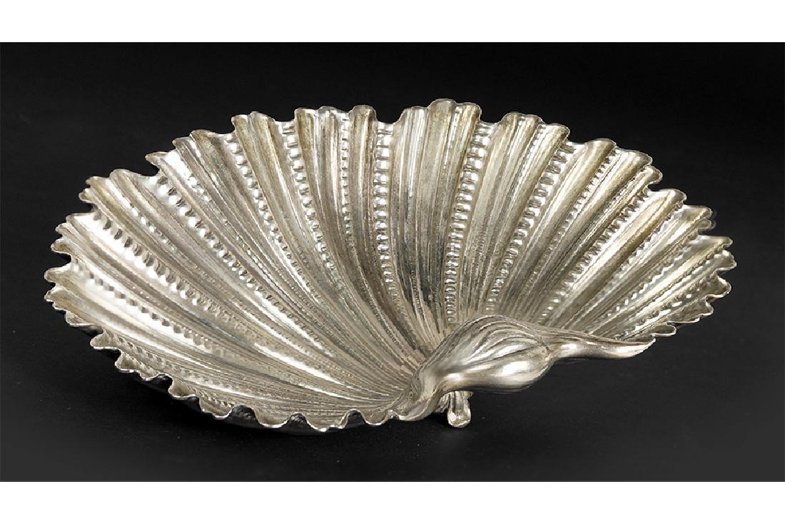 A Buccellati Sterling Silver Shell Dish. (1 of 2)