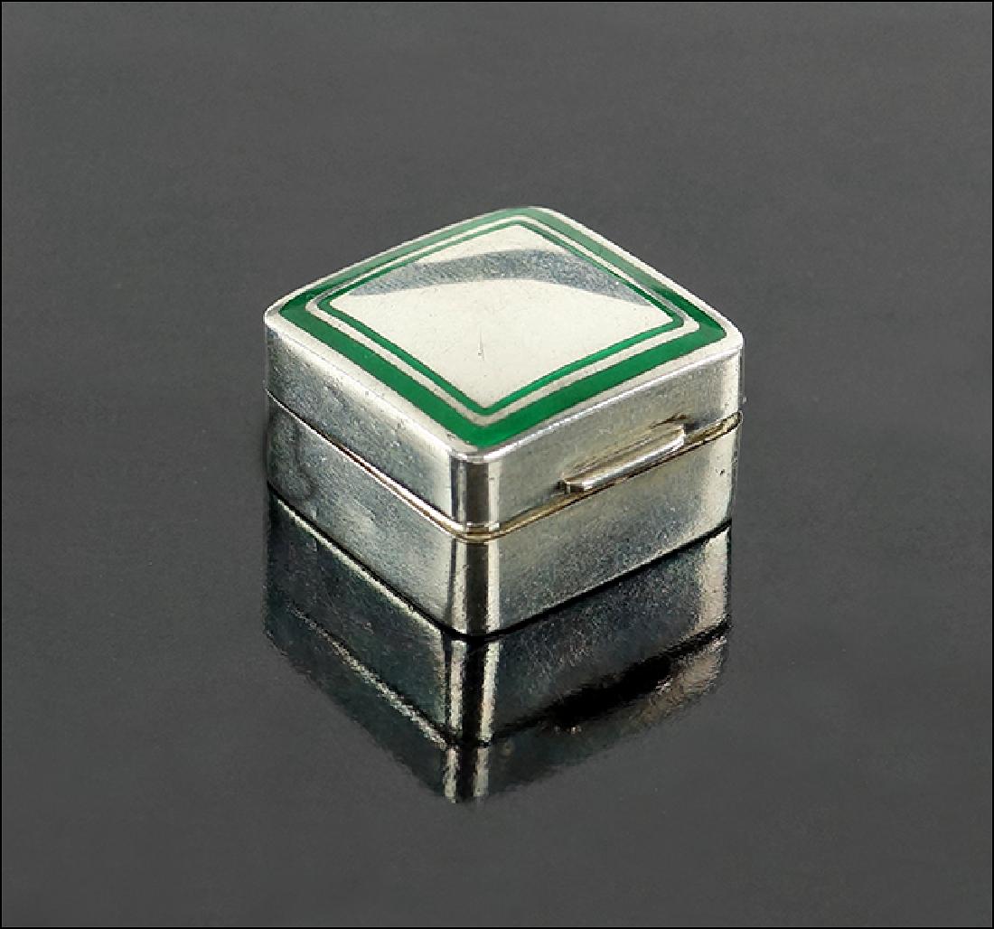 A Cartier Sterling Silver Pill Box. (1 of 1)