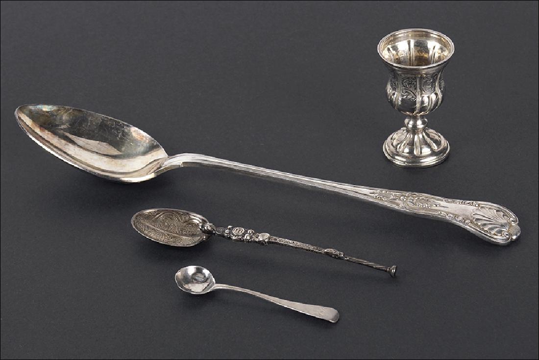 Two English Silver Spoons. (1 of 4)