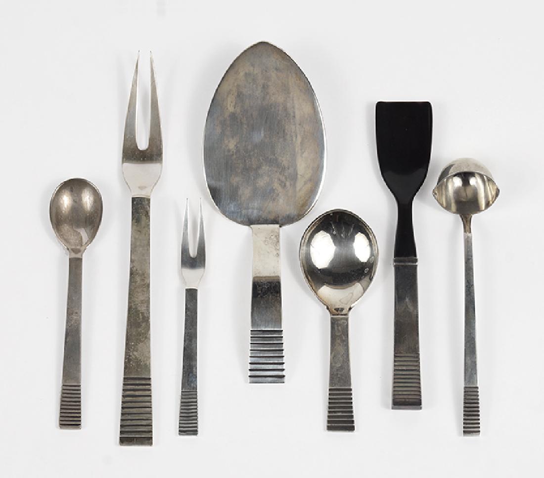 A Collection of Georg Jensen Sterling Silver Utensils. (1 of 4)