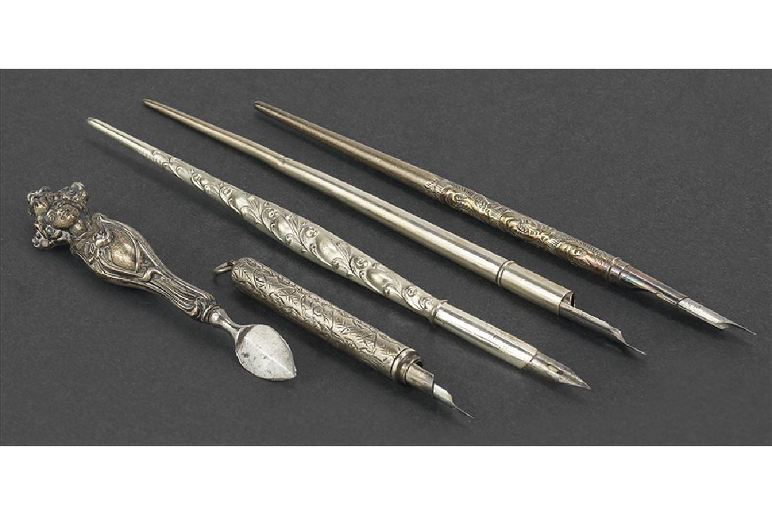 Three Sterling Silver Dip Pens. (1 of 1)