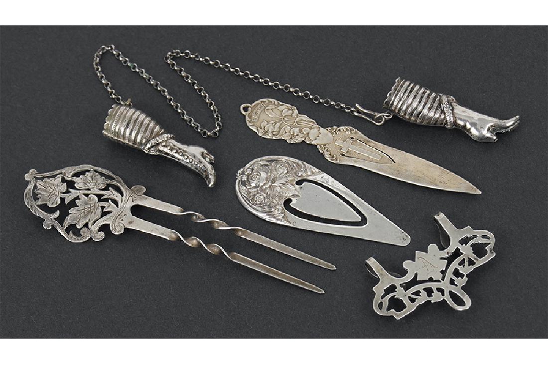 Three Sterling Silver Bookmarks. (1 of 1)