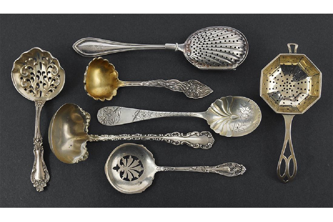 Two Sterling Silver Tea Strainers. (1 of 1)