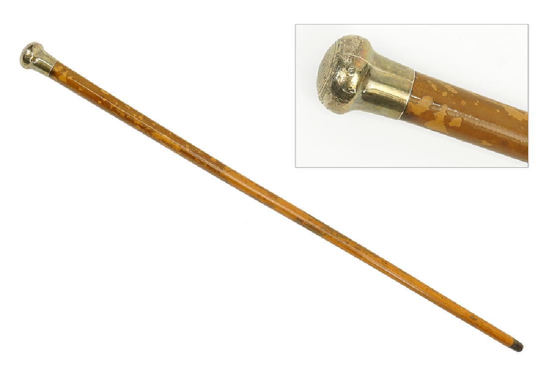 An English Silver Mounted Walking Stick. (1 of 3)