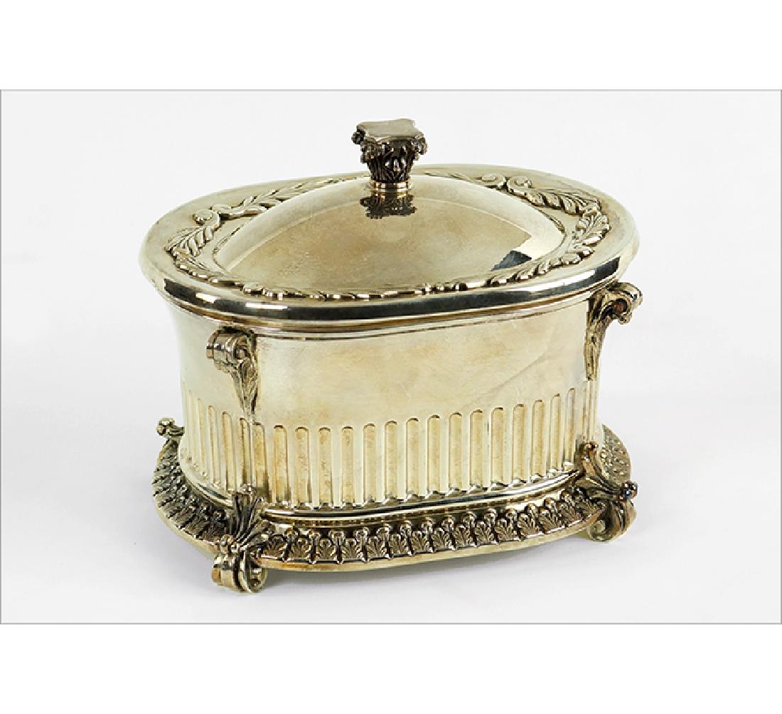 An Israeli Hazorfim Sterling Silver Etrog Box. (1 of 7)