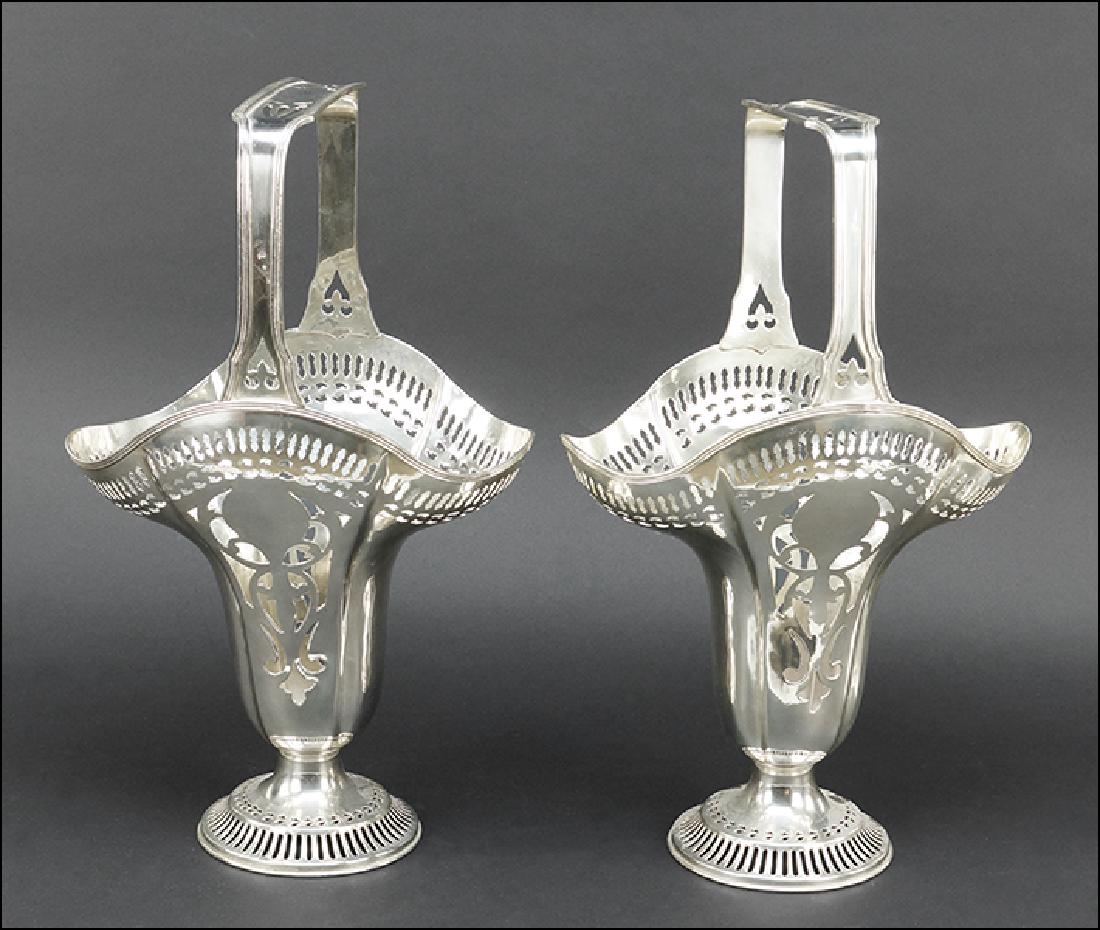 A Pair of Silverplate Baskets. (1 of 4)