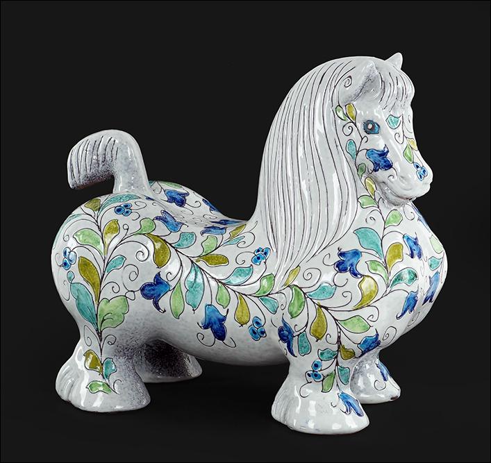 A Mancioli for Raymor Ceramic Horse.: A Mancioli for Raymor Ceramic Horse. 11.25" x 12" x 6"