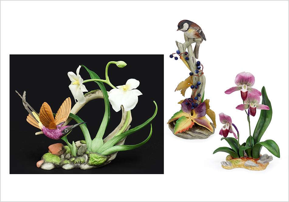 Three Boehm Porcelain Figures. (1 of 1)