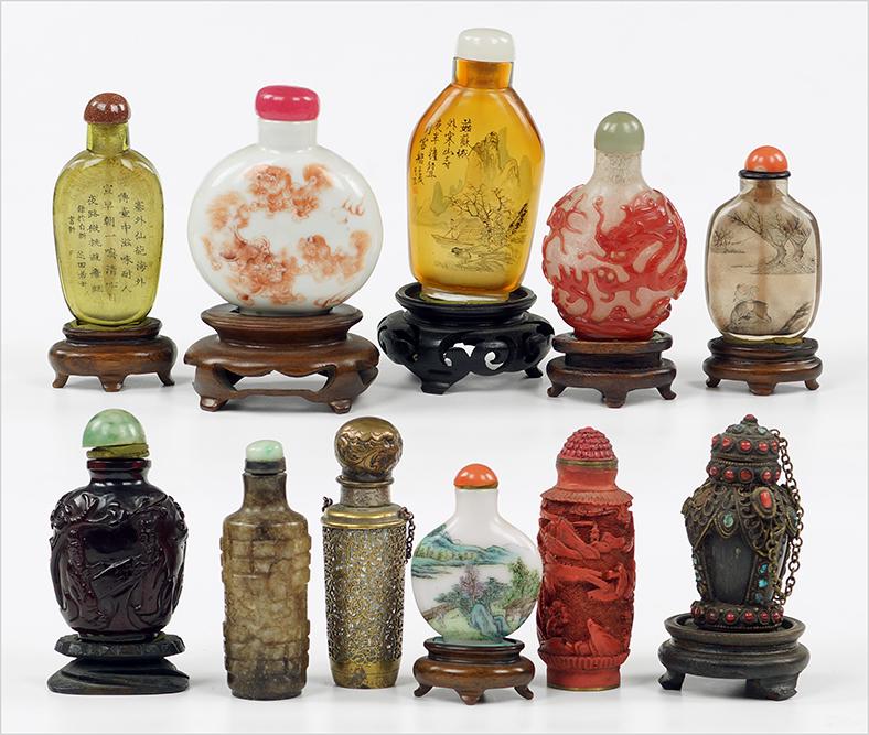 A Collection of Chinese Snuff Bottles. (1 of 20)