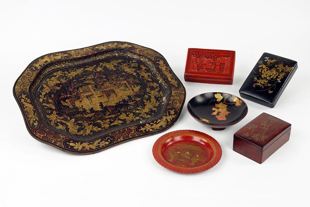 A Chinese Lacquered Tray. (1 of 1)