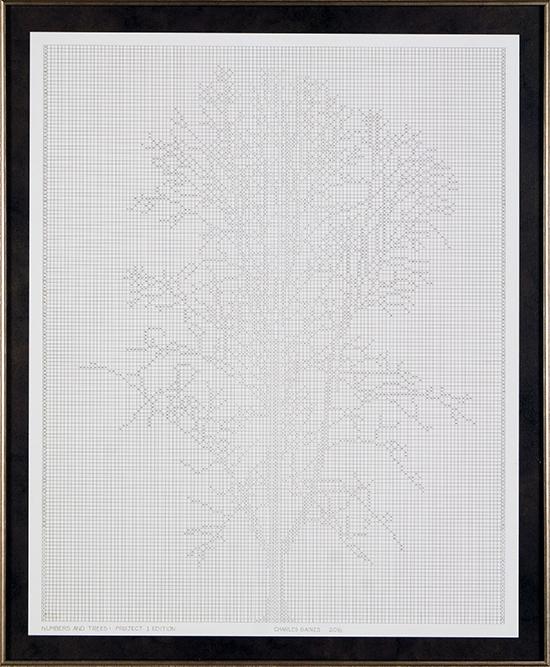 Charles Gaines (American, B. 1944) Numbers and Trees: (1 of 4)