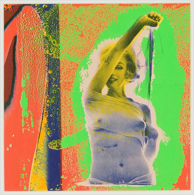 Bert Stern (American, 1929-2013) Marilyn Stretches #5.: Bert Stern (American, 1929-2013) Marilyn Stretches #5. Color serigraph Sight: 10.25" x 10.25" Frame: 20.5" x 17"