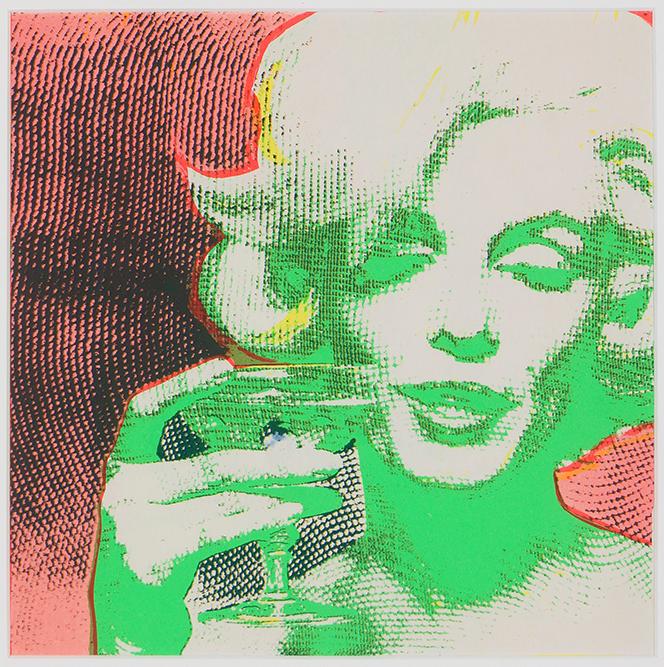 Bert Stern (American, 1929-2013) Marilyn Toasts #6.: Bert Stern (American, 1929-2013) Marilyn Toasts #6. Color serigraph Sight: 10.25" x 10.25" Frame: 21.75" x 17.75"