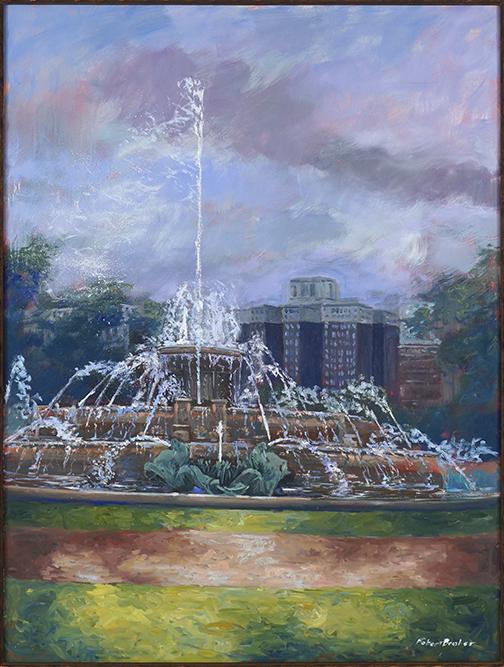 Robert Brasher (20th Century) Buckingham Fountain. (1 of 3)